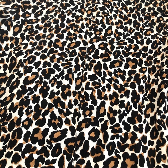 Y2K Forever 21 Cotton Leopard Print Trench Size Small - Picture 4 of 6